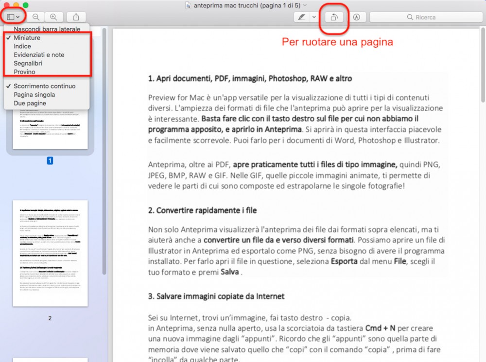 Anteprima Mac Miniature barra laterale 